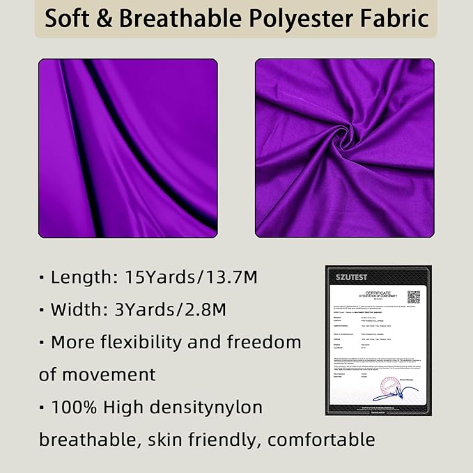 15/25 Yards Aerial Silk Professional Indoor Aerial Yoga Hammock Fabric Outdoor Fitness Silk for Dance, Circus Training, Home Gym-FlexoryFit