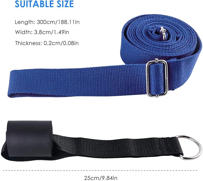 Leg Stretcher, Door Flexibility & Stretching Leg Strap - Great for Ballet Cheer Dance Gymnastics or Any Sport Leg Stretcher Door Flexibility Trainer Premium Stretching Equipment-FlexoryFit