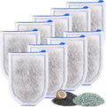 9 Pack Carbon Filter Large Compatible with Tetra Whisper EX30/EX45/EX70 Filters, Replacement Filter Cartridges Compatible with Whisper EX30/EX45/EX70 Filters