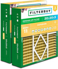 Filterbuy 20x20x5 Air Filter MERV 11 Allergen Defense (2-Pack), Pleated HVAC AC Furnace Air Filters for Amana, Coleman, Goodman, Maytag, York, and More (Actual Size: 20.25 x 20.75 x 5.25 Inches)
