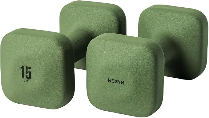 SafeGrip Dumbbells, Anti-Slip, Anti-Roll, Thick Handles, Free Weights, Square Dumbbells for Secure Workouts at Home, Weightlifting, and Personal Training-FlexoryFit