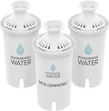 Invigorated Living Brita Filter Replacement, Pack of 3, Alkaline Water Filters for Brita Pitchers, BPA-Free, Removes Copper, Chlorine, Heavy Metals, 40-Gallon/Filter Long Life