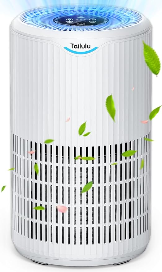 Air Purifiers for Home Large Room Up to 1500 Sq Ft, Tailulu H13 HEPA Air Purifier for Pet Dander Smoke Odor Dust Pollen, Air Filter for Bedroom Living Room, Kitchen, Office, Sleep Mode