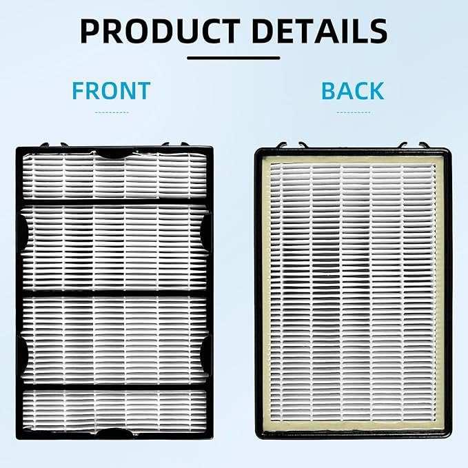 APPLIANCEMATES HAPF600 HEPA Filter Replacement for Holmes Air Purifier Filter B - Compatible with HAPF8650 HAP615 HAP625 HAP650 HAPF600D-U2 (4 HEPA Filters & 4 Carbon Pre-Filters)