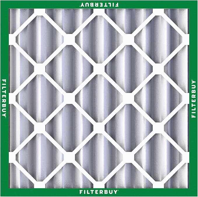 Filterbuy 20x20x4 Air Filter MERV 8 (MPR 700) Dust Defense Replacement (5-Pack), Electrostatic Pleated HVAC AC Furnace Filters, Made in USA (Actual Size: 19.50 x 19.50 x 3.63)