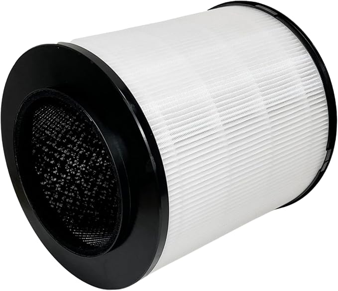 Nispira 12030 Replacement Filter for Clorox Air Purifier 11030 11031 Medium Room 3-in-1 True HEPA Activated Carbon Removes Smoke, VOCs, Odor. 3 Packs