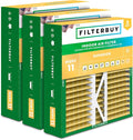 Filterbuy 20x20x5 Air Filter MERV 11 (MPR 1200) Allergen Defense Replacement (3-Pack), Pleated HVAC AC Furnace Filters for Honeywell FC100A1011, Lennox X0585 & More (Actual Size: 19.63 x 19.88 x 4.38)