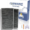CF12774 & CUK25150 Cabin Air Filter with Activated Carbon Compatible with Tesla Model 3 2017-2025 / Model Y 2020-2025 - Replaces 1107681-00-A