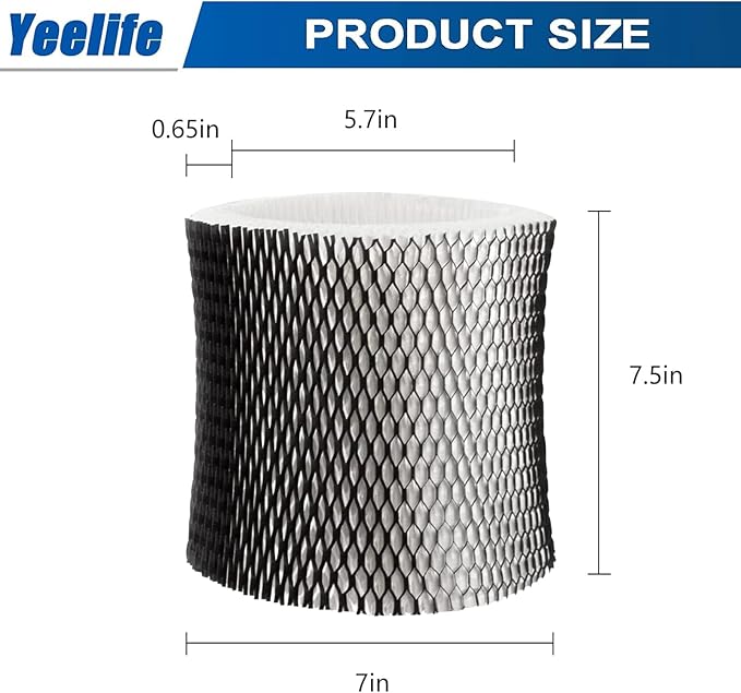 6 Pack HWF65 Humidifier Filter Compatible with Holmes Humidifier Filter, Replacement Humidifier Filter C, HWF65PDQ-U