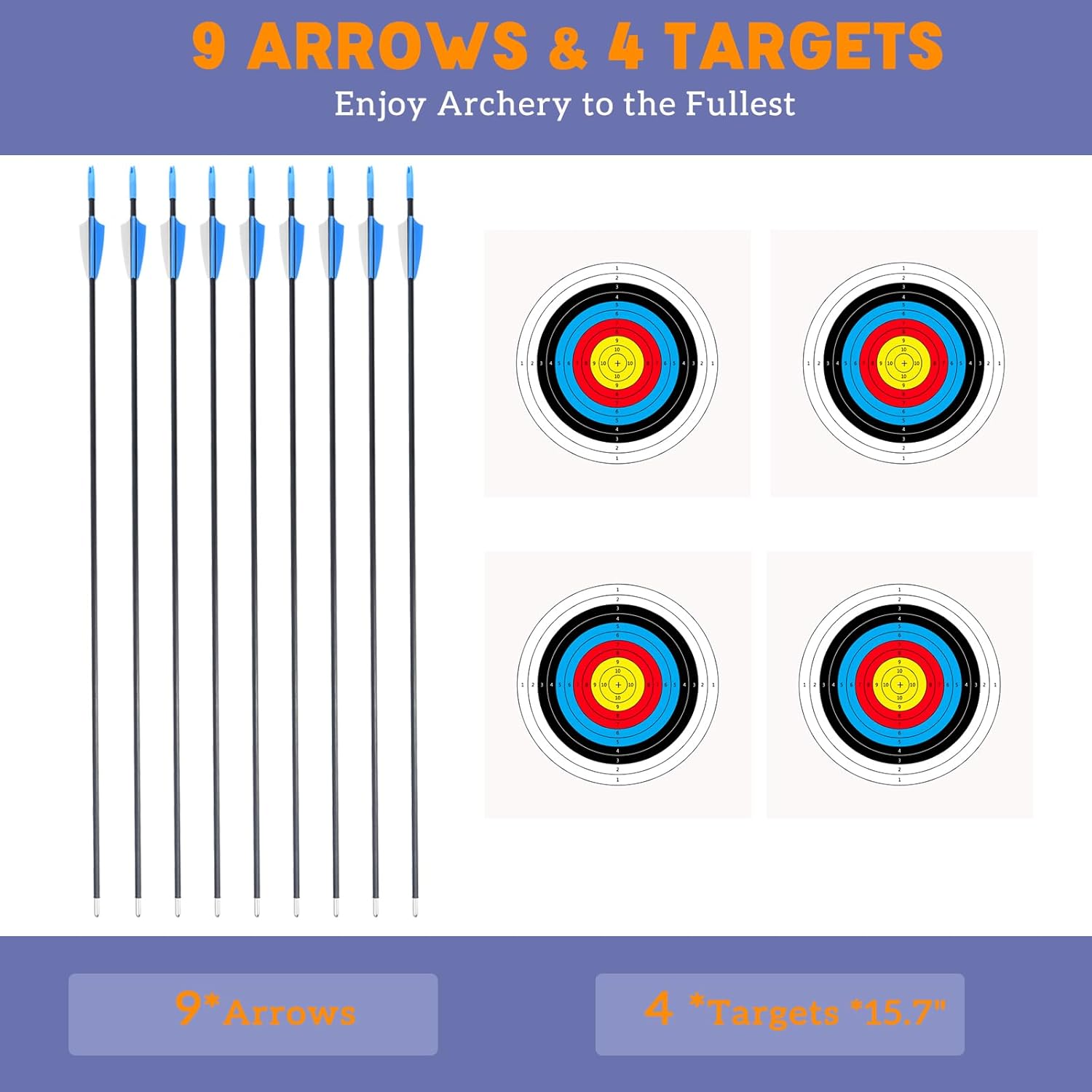 40" Youth Bow and Arrow Set for Kids 8-12 & Teens - Ambidextrous Recurve Archery Gear with Safety Arrows - Toys for Ages 8-13, Backyard Games Gift for Beginner Archers