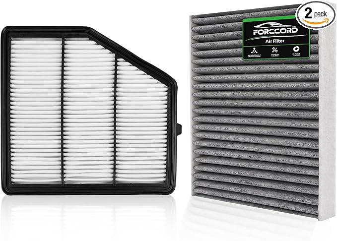 Cabin & Engine Air Filter Fit for Nissan Altima 2026 2025 2024 2023 2022 2021 2020 2019 2.5L Gas Only Activated Carbon Cabin Filter Replacement 272775NA1A CA12551 Car Accessories