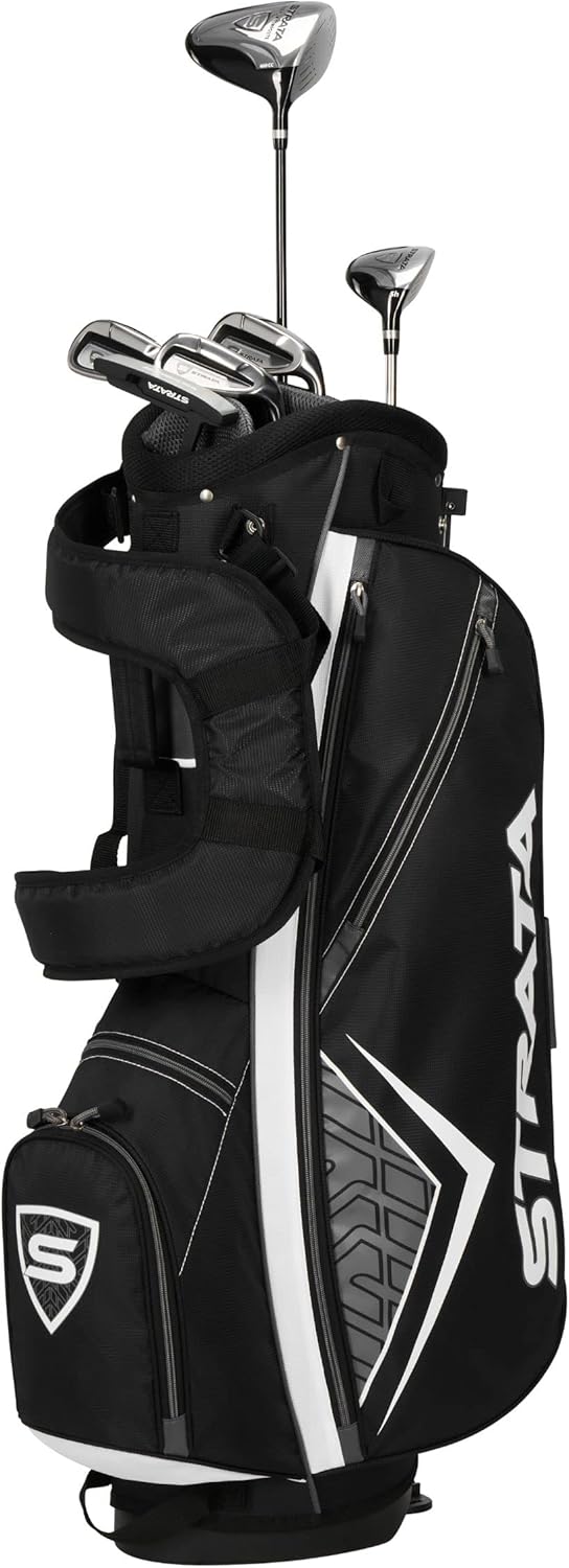 Callaway Golf Men's Strata Intro Complete 9 Piece Set (Regular Flex, Right Hand, Steel), Gray