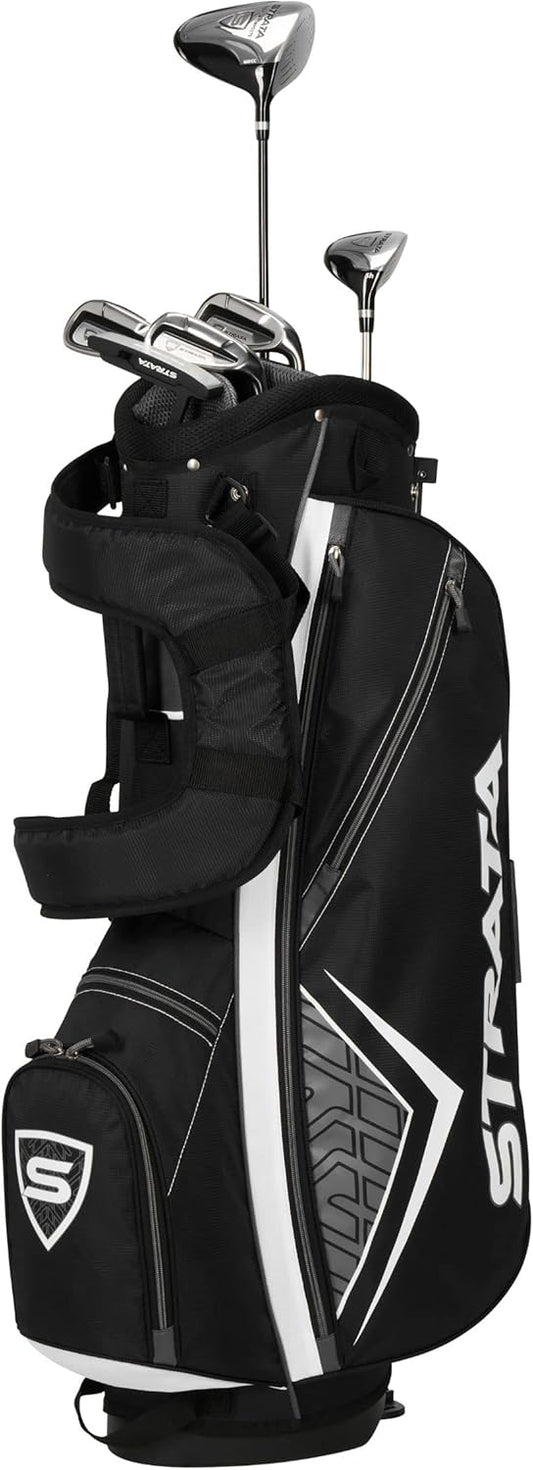 Callaway Golf Men's Strata Intro Complete 9 Piece Set (Regular Flex, Right Hand, Steel), Gray