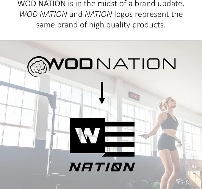 WOD Nation Adjustable Speed Jump Rope For Men, Women & Children - Blazing Fast Fitness Skipping Rope Perfect for Boxing, MMA, Endurance-FlexoryFit