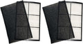 Nispira PECOMFIL Breeze Filter Replacement For Purezone Breeze Tabletop Air Purifier PECOMPAP 2-in-1 True HEPA Activated Carbon 2 Packs