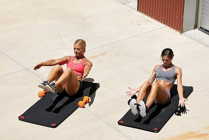 SPRI Hanging Exercise Mat, Fitness & Yoga Mat for Group Fitness Classes, Commercial Grade Quality with Reinforced Holes-FlexoryFit