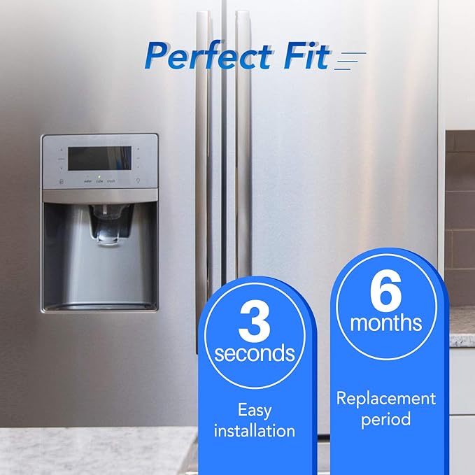 ICEPURE RFC6600A Refrigerator Water Filter Replacement for 4396841, EDR3RXD1, Everydrop® Filter 3, 4396710, Kenmore® 9030, 9083, 46-9083, 46-9030,3PACK
