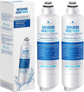 GOLDEN ICEPURE BORPLFTR50 Replacement for Bosch Ultra Clarity Pro, 12033030, 11025825, 11032531, WFC100MF, BORPLFTR55, B36CT80SNS, B36CL80ENS, RWF6100 Refrigerator Water Filter Replacement 2PACK
