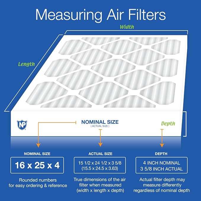 Nordic Pure 16x25x4 Pleated MERV 15 Air Filters 2 Pack - Image 2