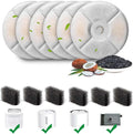 6 PCS Cat Water Fountain Filter, Replacement Filters and Sponges for E versweet Solo 2/Solo SE Pet Water Fountain