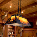 Wellmet Tiffany Pool Table Light - 47.3" Billiard Lights for 7-9ft Tables, Snooker, Cabin, Game Room, Rustic Nature Chandelier