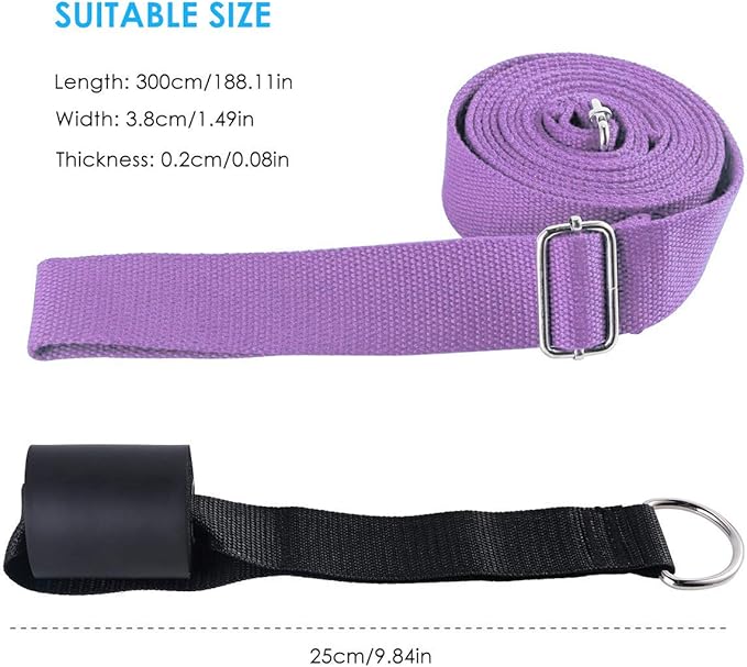 Leg Stretcher, Door Flexibility & Stretching Leg Strap - Great for Ballet Cheer Dance Gymnastics or Any Sport Leg Stretcher Door Flexibility Trainer Premium Stretching Equipment-FlexoryFit