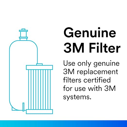 3M Water Filtration Replacement Cartridge for Commercial Ice Maker Machines HF20-S for High Flow Series ICE120-S, Reduces Sediment, Chlorine Taste and Odor, Cysts, Inhibits Scale (Pack of 2)