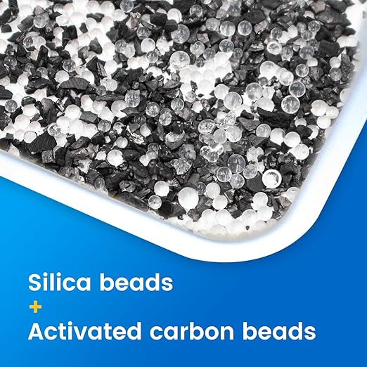 450Pcs 14 Gram Food Safe Desiccant Packs, High Absorption Capacity for Moisture & Odor, Silica Gel & Coconut Shell Activated Carbon Packets for Storage