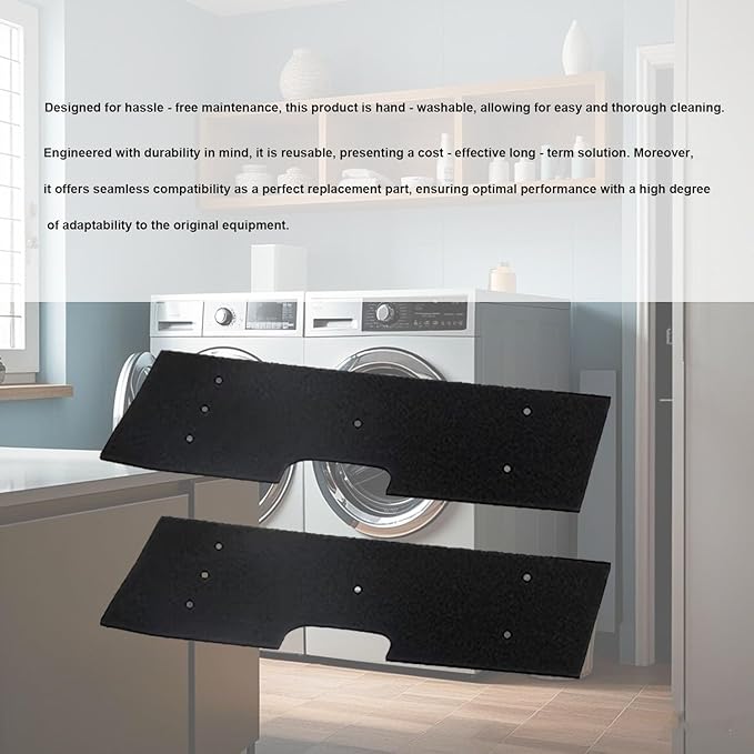 WH01X35719 Lint Filter Compatible with GE Washer Dryer Combo Replacement for Hand Washable Reusable Foam Lint Filter PFQ97HSPVDS 2pcs