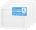 9 x 11 x 1 Dehumidifier Filter MERV 13 Compatible with Santa Fe Compact70, Ultra70, Element, Compact2, UA 65H dehumidifier Models, 4 Packs
