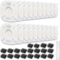40 Pcs Cat Fountain Replacement Filter, Compatible with Veken 95oz/2.8L Automatic Pet Fountains