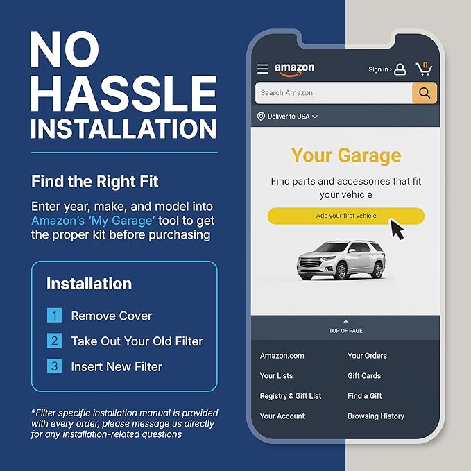 Spearhead Odor Defense Breathe Easy AC & Heater Cabin Filter, Fits Like OEM, Up to 25% Longer Lasting w/Activated Carbon (BE-285)