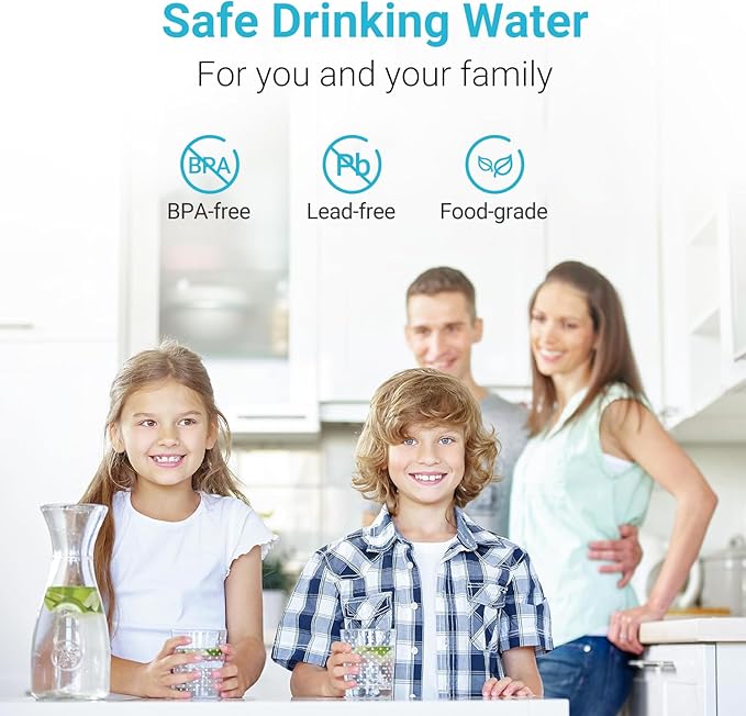 Replacement for All Waterdrop Pitcher and Dispenser Filtration Systems, Fits Waterdrop WD-PF-01A Plus, Reduces PFAS, PFOA/PFOS, Chlorine, Last Up to 200 Gallons (Pack of 3), AQUA CREST