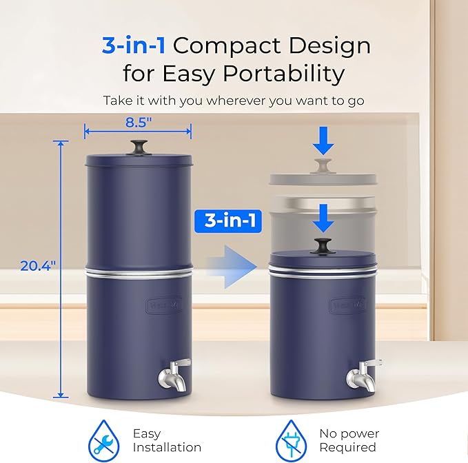 Waterdrop TK-AP Gravity Water Filter System, NSF/ANSI 42&372 Standard, - Image 7