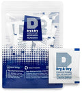 Dry & Dry Silica Gel Packets Silica Gel Desiccants - Rechargeable (Food Safe) Silica Gel Packets - White - 50 Packets (3 Gram)
