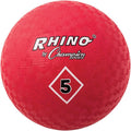 Champion Sports Playground Ball – High-Bounce 2-Ply Construction, Durable Red Ball for Throwing, Catching & Kicking - Multiple Sizes (5", 6", 7", 10", 13", 16")
