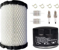 11029-0034 Air Filter 1205001-S Oil Filter Fit For Kawasaki FT651V FT691V and FT730 Engines FT730V Carbureted Engines Fuel Filter Spark Plug kit Parts