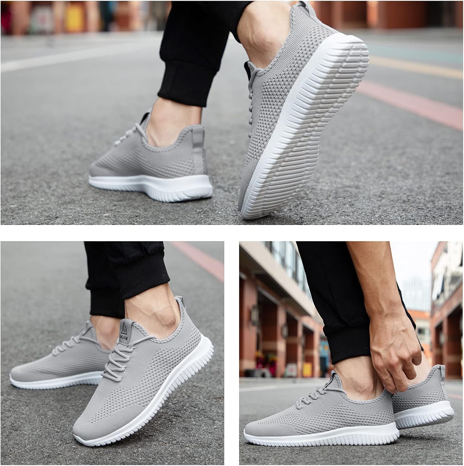 VAMJAM Men's Running Shoes Ultra Lightweight Breathable Walking Shoes Non Slip Athletic Fashion Sneakers Mesh Workout Casual Sports Shoes