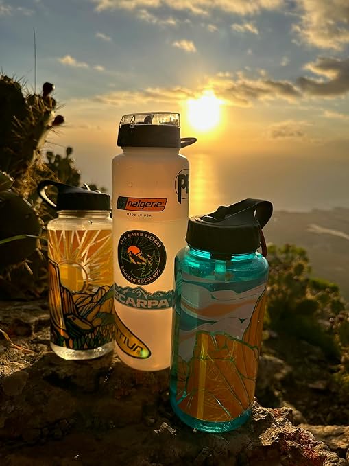 Epic Water Filters Nalgene OG Water Bottle with Filter, USA Made, BPA Free, Removes 99.99% Tap Water Contaminants, Forever Chemicals, White LDPE, 48 oz