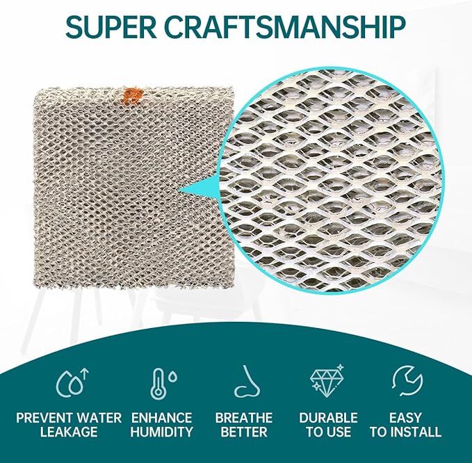 A10 Water Panel Humidifier Filter Replacement Compatible with AprilAire Whole-HouseHumidifier Models110 220 500 500A 500M 550 558 and HC22P Replacement Wicking Humidifier Filter 4 Packs