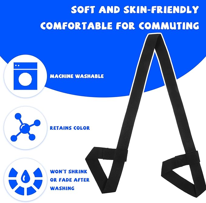 Black Yoga Mat Sling 1 Pcs Multi-purpose Straps Easy-Cinch Yoga Mats Holder Adjustable Strap Hands-Free Easy to Carry for Carrier and Organizing - Mat Not Included-FlexoryFit