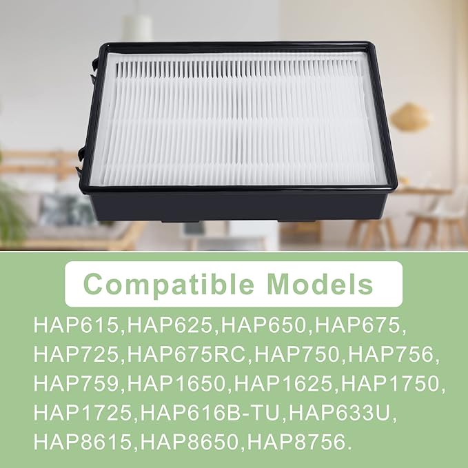HAPF600 HEPA Filter Replacement Compatible with Holmes Air Purifier True HEPA Filter B&Carbon Pre-filters, Replace HAPF600D HAPF600D-U2 HAP615 HAP625 HAP650 HAP675 HAP725 HAP750-3 Packs