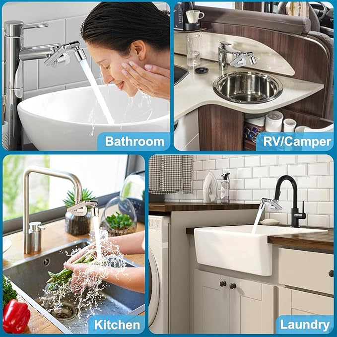 8 PCS Faucet Filter Cartridge Replacement for Kitchen & Bathroom Sink,4 PP Cotton Fiber 4 Carbon Fiber for Faucet Extender Improve Water Conditions Removes Chlorine Fluoride Heavy Metal