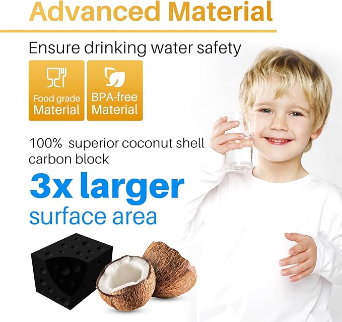 ICEPURE ADQ747935 Refrigerator Water Filter Replacement for LG LT1000P, MDJ64844601, Kenmore Elite 9980, ADQ74793501 LT1000PC ADQ74793502, LMXS28626S, LFXS26973S, 4PACK