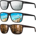 KALIYADI Polarized Sunglasses for Men, Lightweight Sun Glasses with UV Protection for Driving Fishing Golf