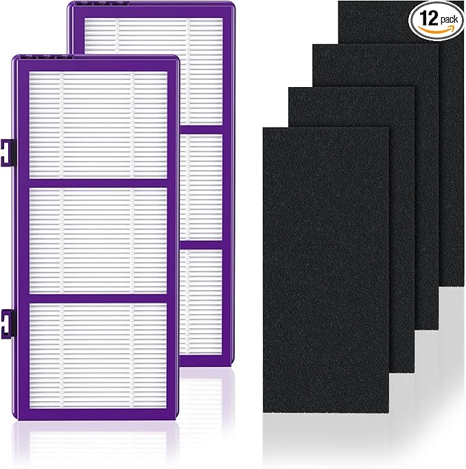 isinlive HAPF300AP Performance Plus Replacement Filter for Holmes AER1 HAPF300AP-U4 air Cleaner, 2 True HEPA+ 4 Carbon Pre Filters