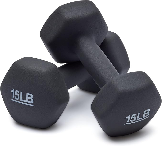 Amazon Basics Neoprene Dumbbell Hand Weights for Exercise and Muscle Toning-FlexoryFit