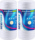 ICEPURE 25 Micron 10”x4.5'' Whole House Sediment String Wound Water Filter by ICEPURE