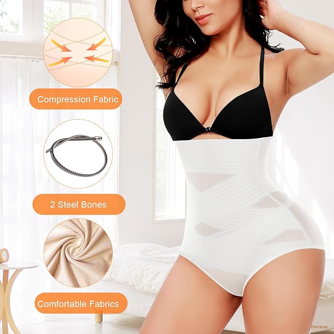 Tummy Control Shapewear Panties for Women High Waisted Body Shaper Slimming Shapewear Underwear Girdle Panty
