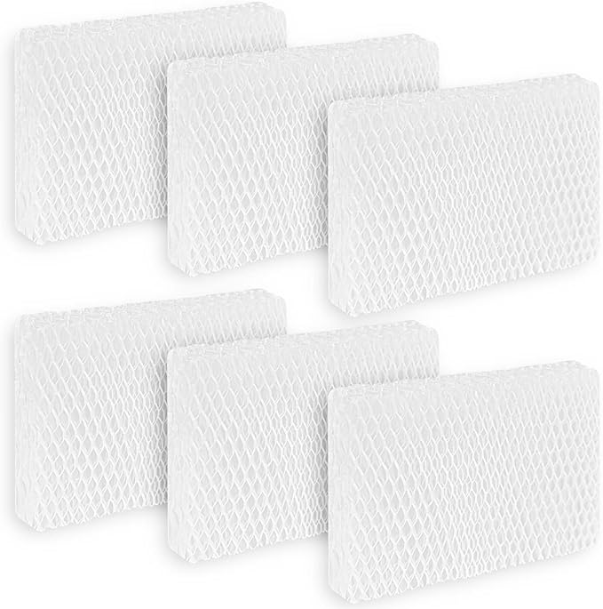 6 Pack WF813 EQWF813 Humidifier Filters Replacement Compatible with Equate EQ-2119-UL PCWF813 Relion RCM-832 RCM-832N ProCare PCCM-832N Cool Mist Humidifier Replacement Filter